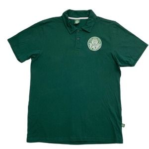 Palmeiras Mens Polo Shirt Sz G US L Green Made in Brazil